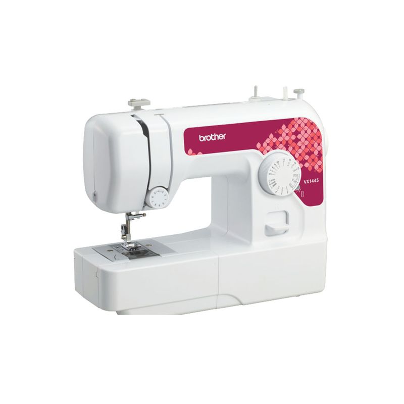 Maquina-de-coser-Brother-VX1445-W-35-Funciones-14-Puntadas-Blanco-con-Rojo