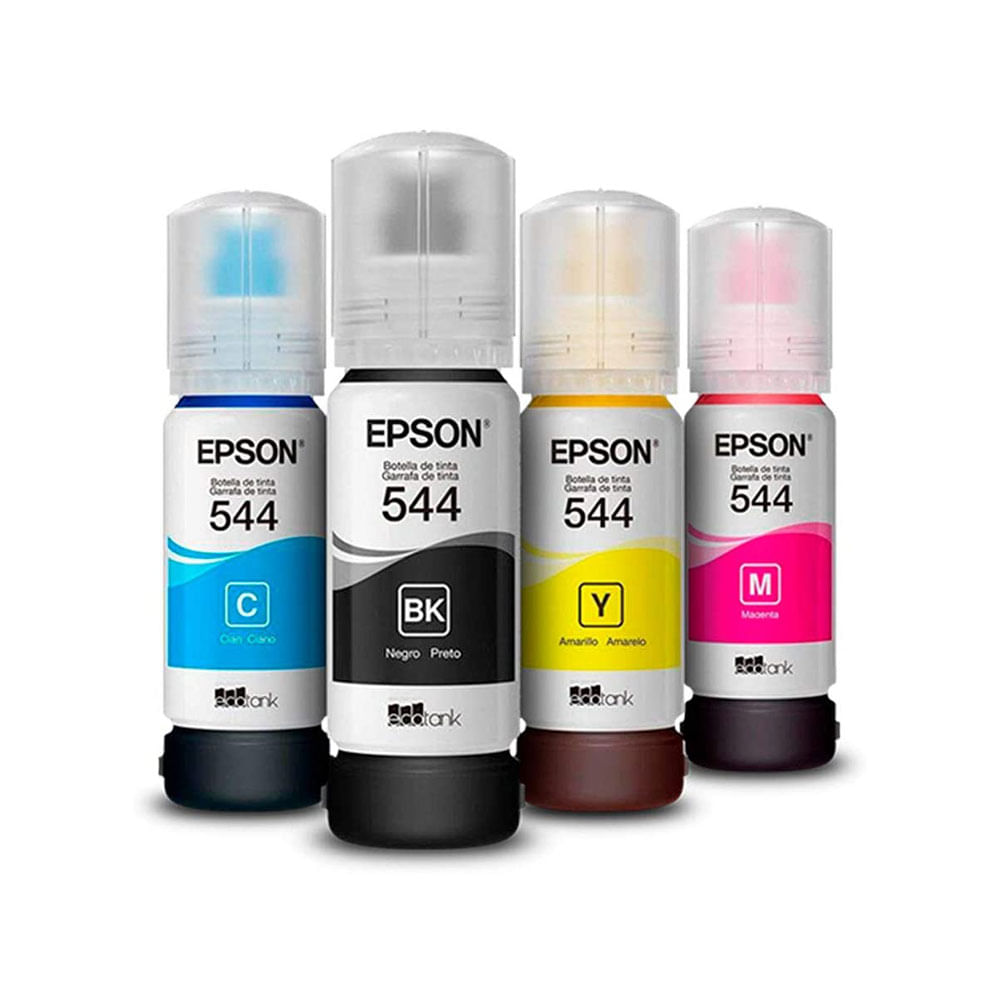 Escritura Activo Ejercicio Kit de Tintas Epson 544 P51755 | Sistema de Tinta de 4 Colores