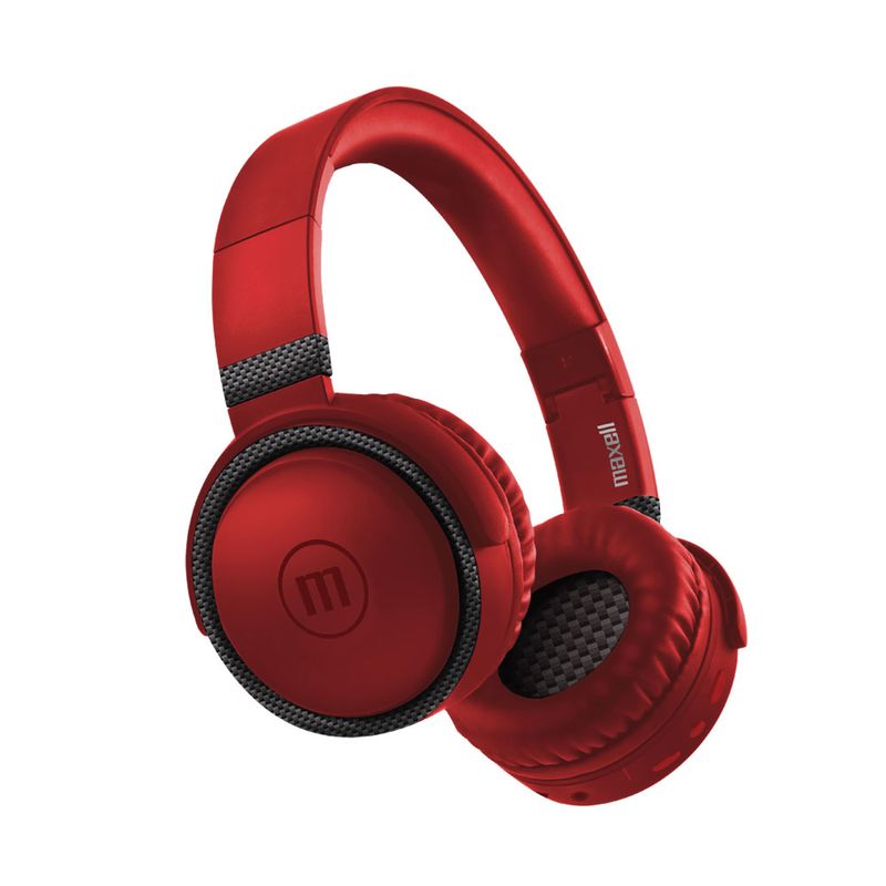 August EP615 - Auriculares de clip inalámbrico (NFC, micro USB, 93.2 dB),  color rojo