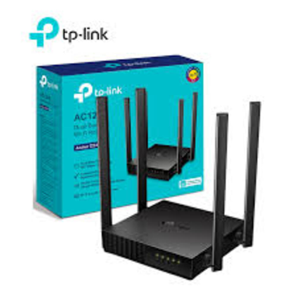 Router TP Link Archer C50 P8889 Antenas Ac 1200 Color Negro